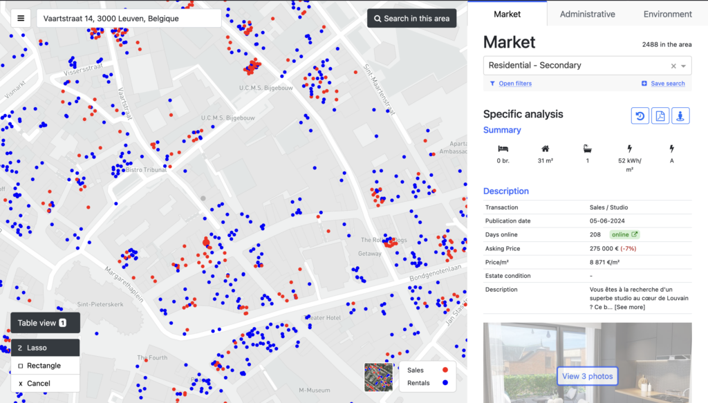 Dash plotly course example 1: a real estate software