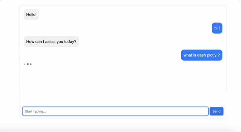 Build a chatbot web app under 5min in Python | dash-resources.com